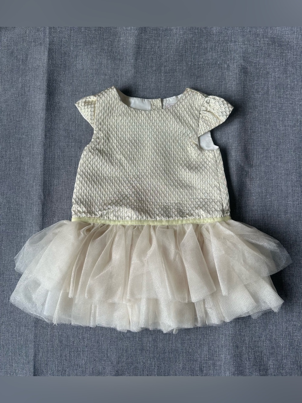 Baby Girl’s Catherine Malandrino Mini Gold Tutu Formal Dress